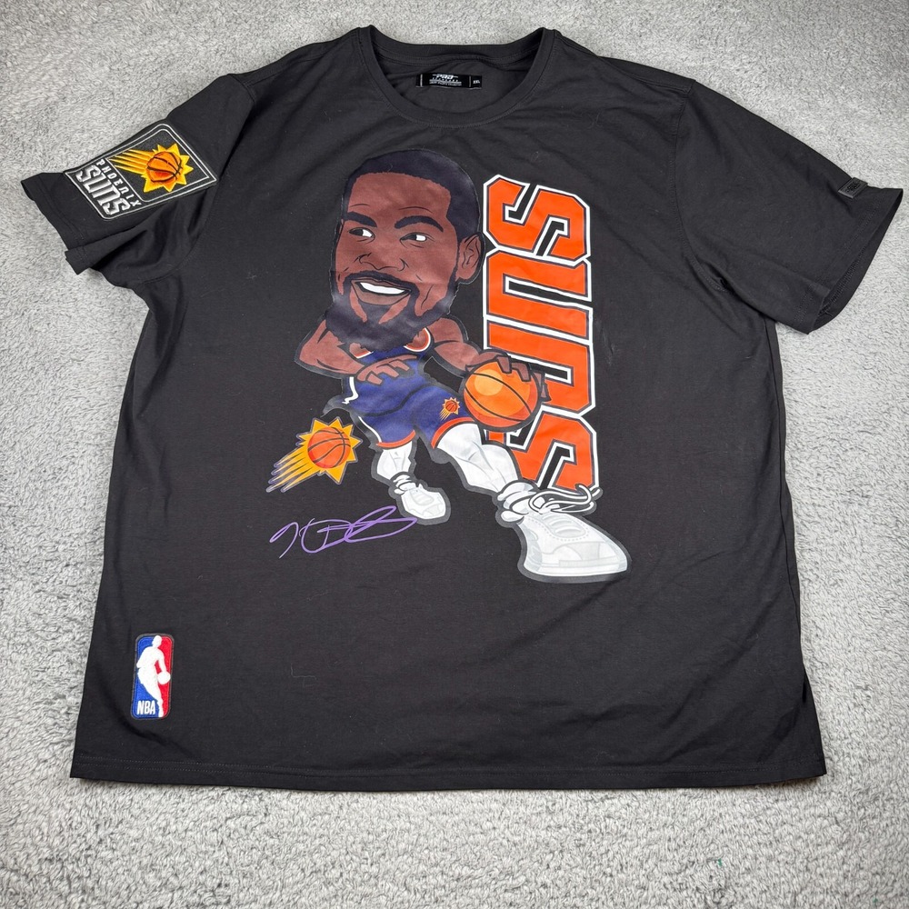Pro Standard Phoenix Suns Kevin Durant T Shirt Mens 2XL Black NBA Embroidered 3D